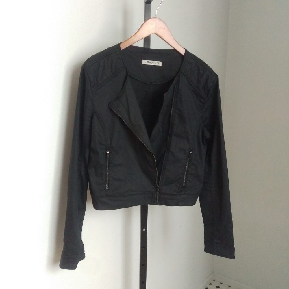 Mavi Jean Company Asymmetrical Moto Jacket Size LP